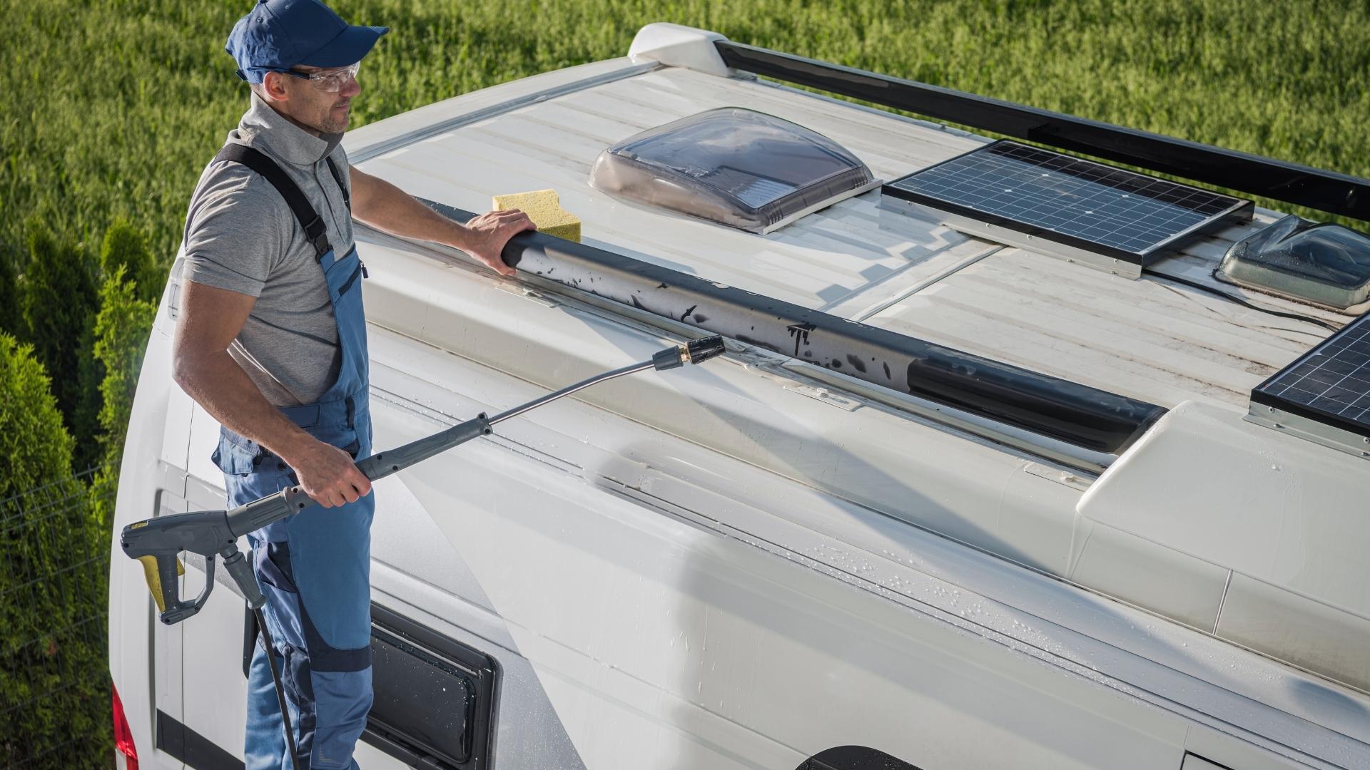 Keeping your RV roof clean can eliminate the need for an RV black streak remover