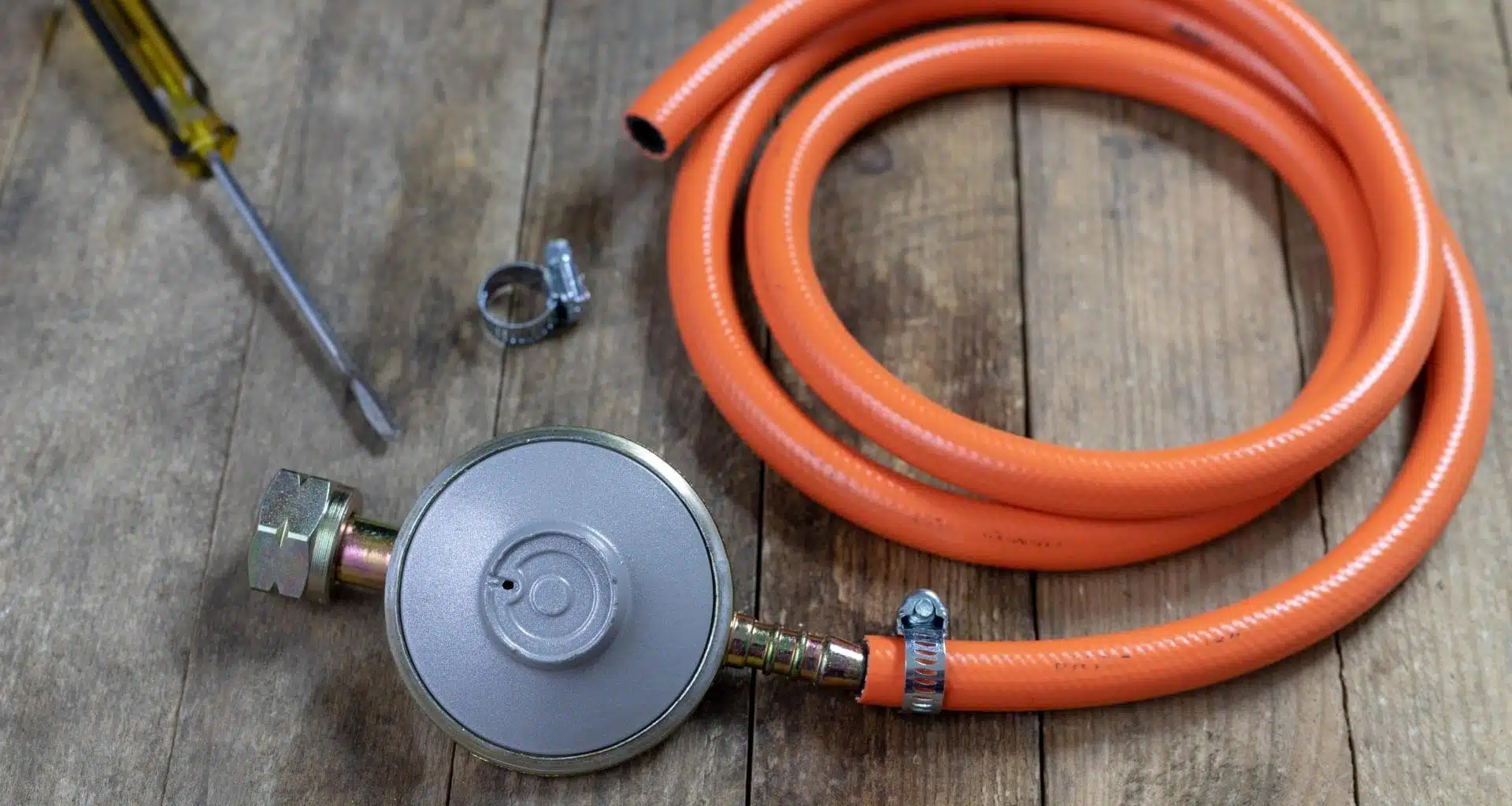 Photo of a propane regulator kit