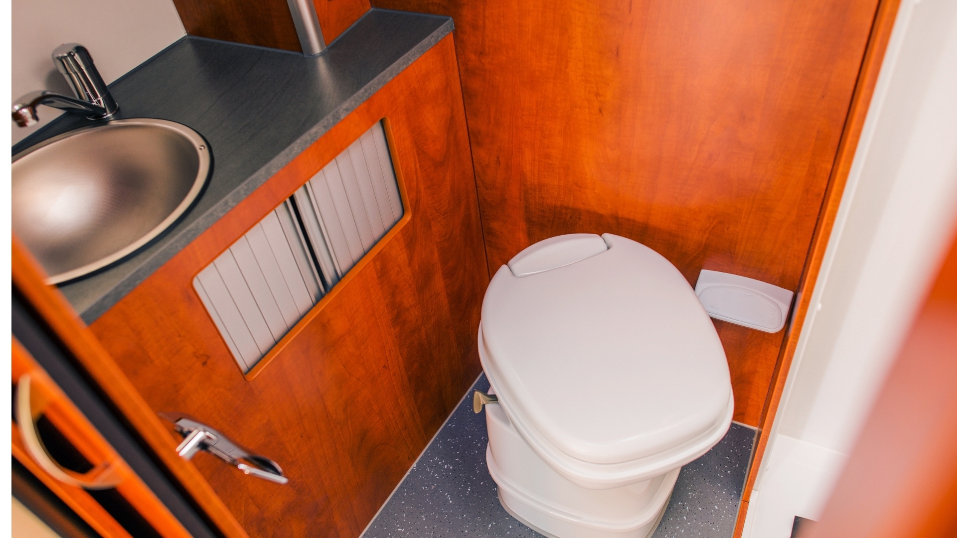 A small RV bathroom is no place to store your laundry