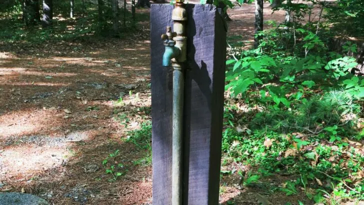 Campground water spigots, like this one, can deliver varying qualities of water