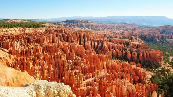 The hoodoos in Bryce Canyon National Park