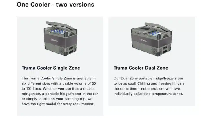 Truma portable refrigerator/freezers