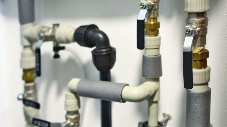 Plumbing pipes and valves