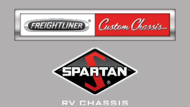 The Freightliner and Spartan logos