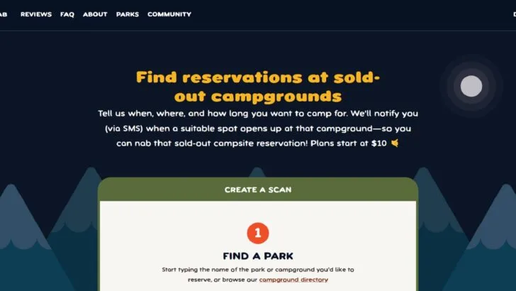 The CampNab website