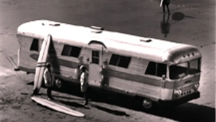 L.K. Newell's motor coach, purchased from Streamline Trailer Company in 1967.