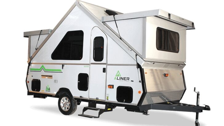 The Expedition - one of Aliner's three large A-frame campers