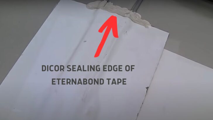 Eternabond tape with Dicor sealant at the end