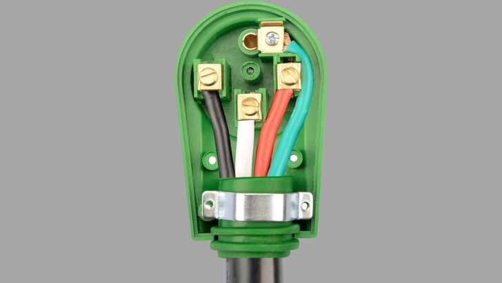 Internal wiring of an RVGUARD 50-amp power plug