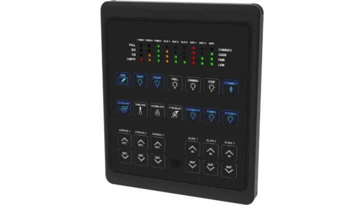A Lippert OneControl monitor panel