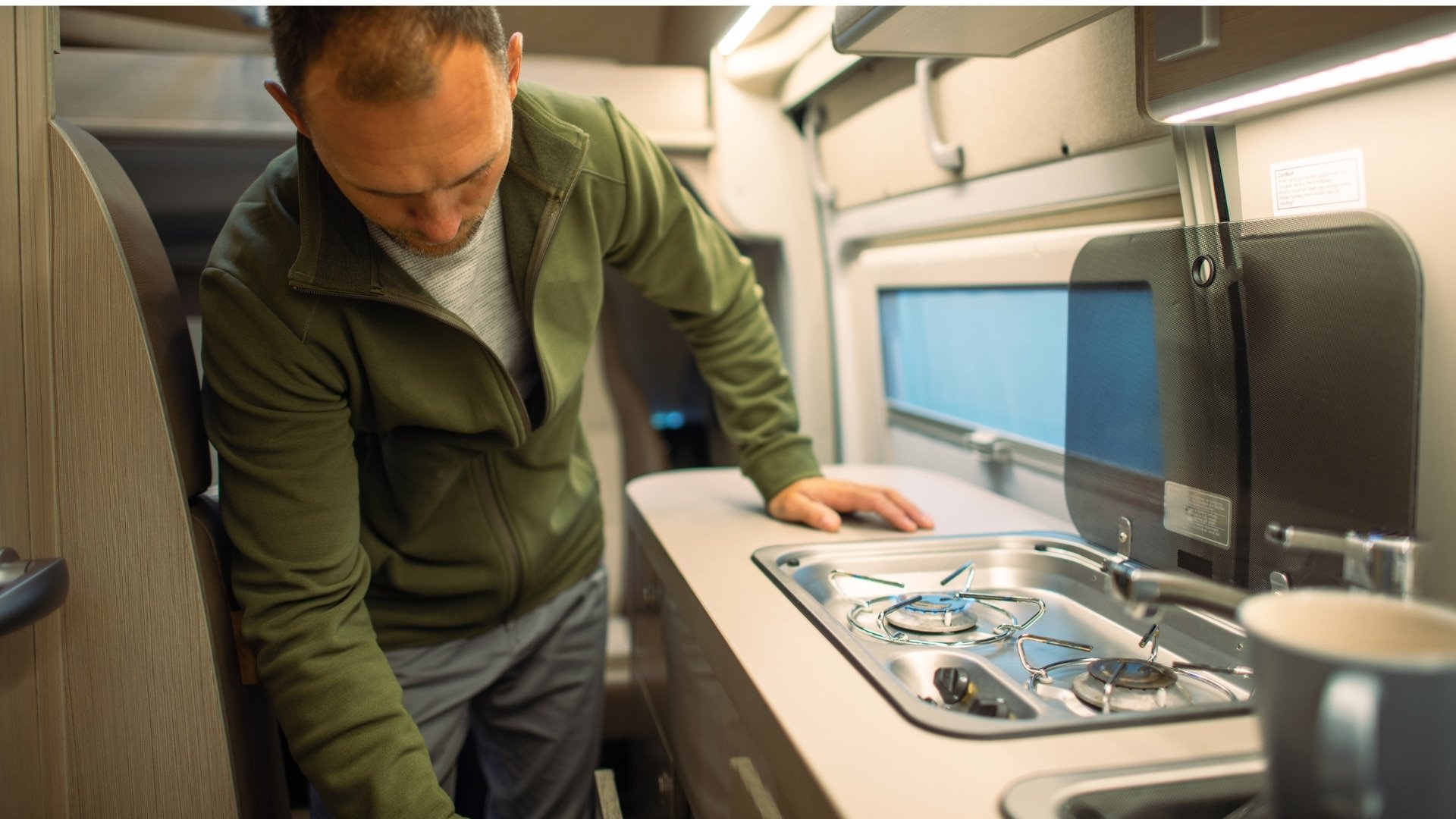 RV Countertop Extension Flip Up/Down For Extra Space