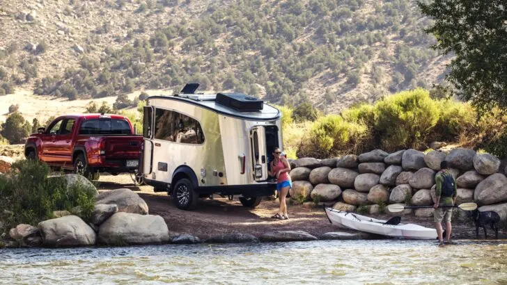 An Airstream Basecamp is an off-road RV trailer