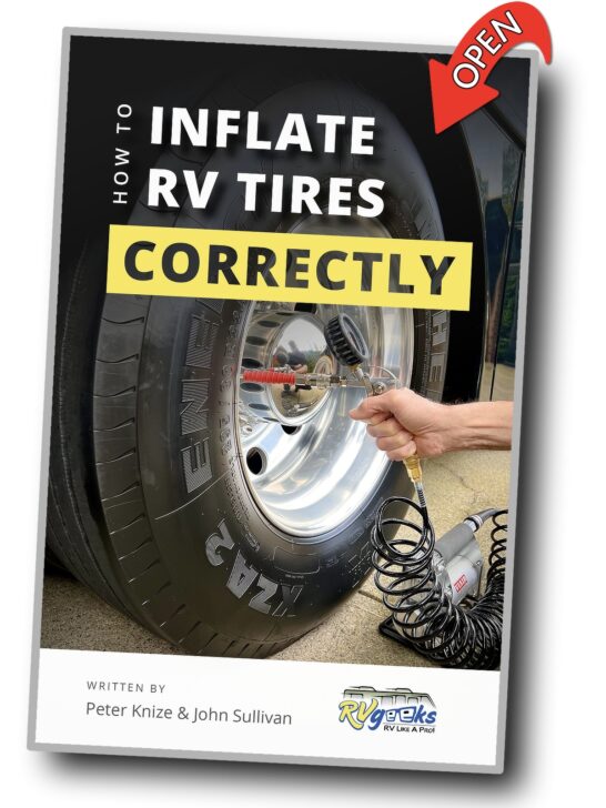 We wrote a book on How To Inflate RV Tires Pressures Correctly!