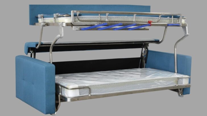 A Bunk Bed Sleeper Sofa: Solves the 2 Kids, One Sofa Problem