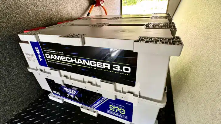 Our 3 x 270Ah Battle Born Game Changer Intelligence lithium batteries